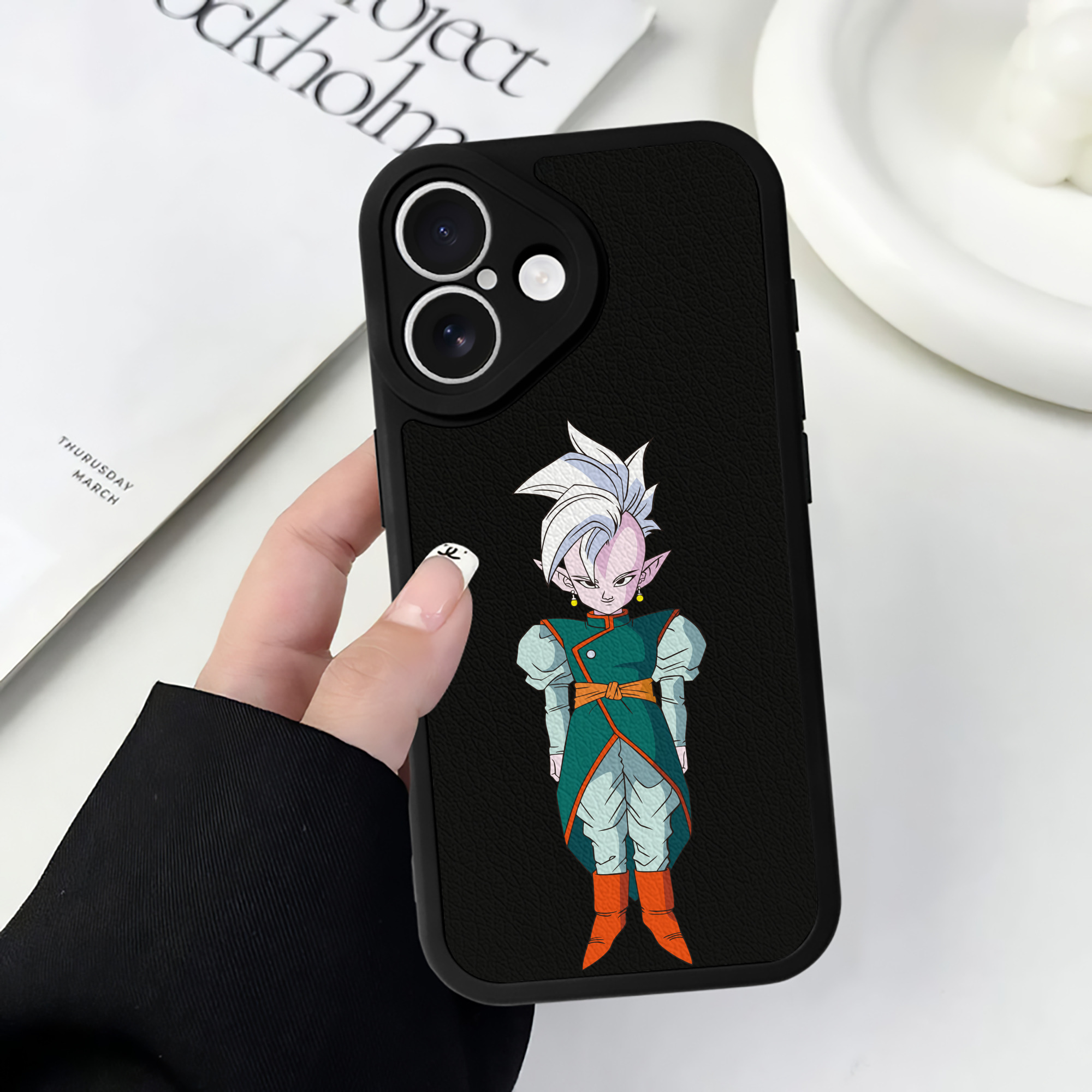 （画像用） ドラゴンボール DRAGON BALL 【iPhone 16シリーズ対応】シリコンスマホケース（レザー調） 材質：シリコン